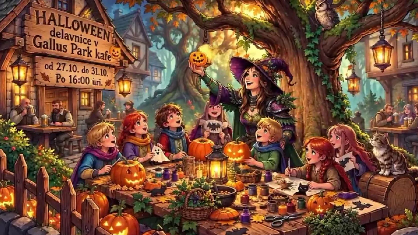 HALLOWEEN POČITNICE V GALLUS PARK COFFEE